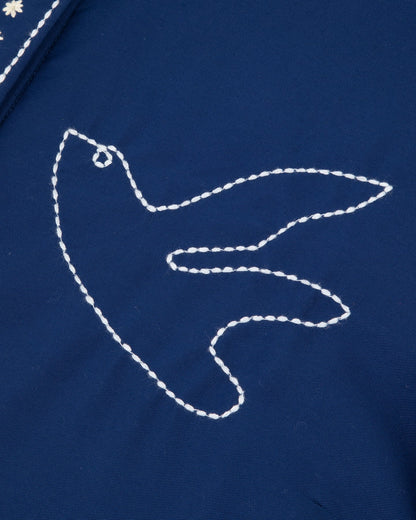 Chemise Valles Birds Ultramarine