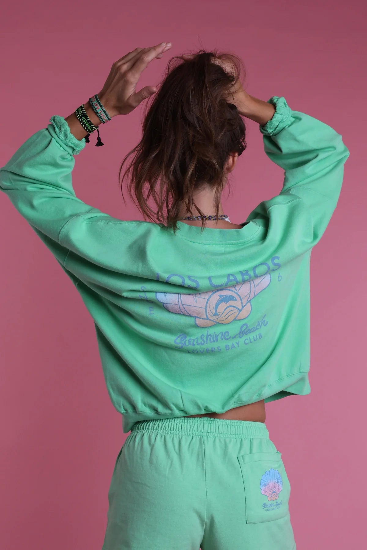 Sweat Zippé Los Cabos Green