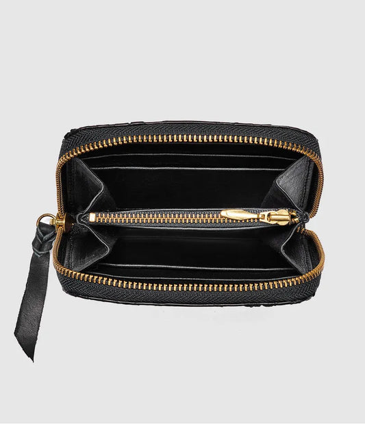 Portefeuille Mini Bob Python Noir