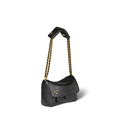 Sac Lulu S Veau Noir Brass