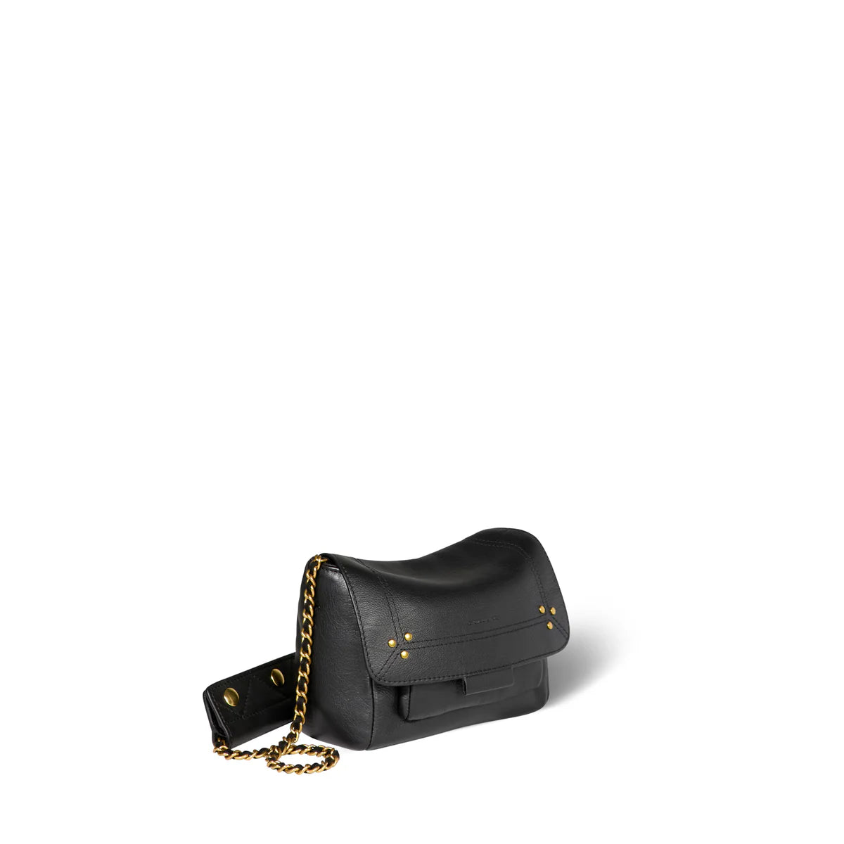 Sac Lulu S Veau Noir Brass