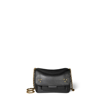 Sac Lulu S Veau Noir Brass