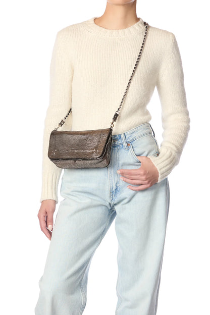 Sac Bobi S Chèvre Lamé Champagne