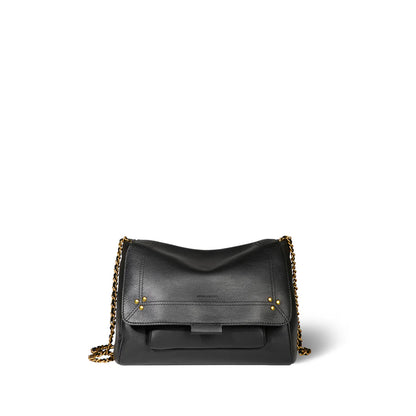 Sac Lulu M Veau Noir Brass