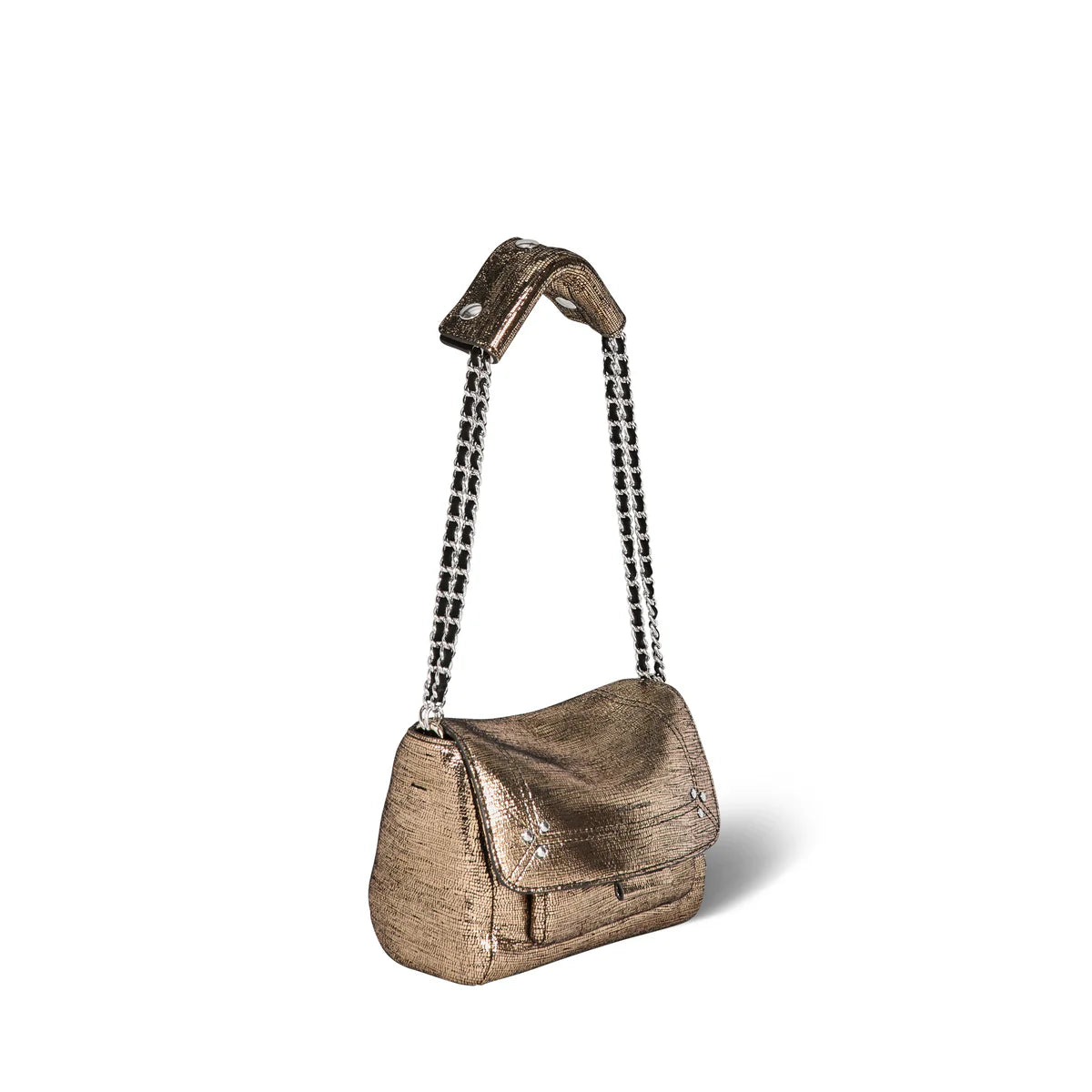 Sac Lulu S Chèvre Lamé Champagne