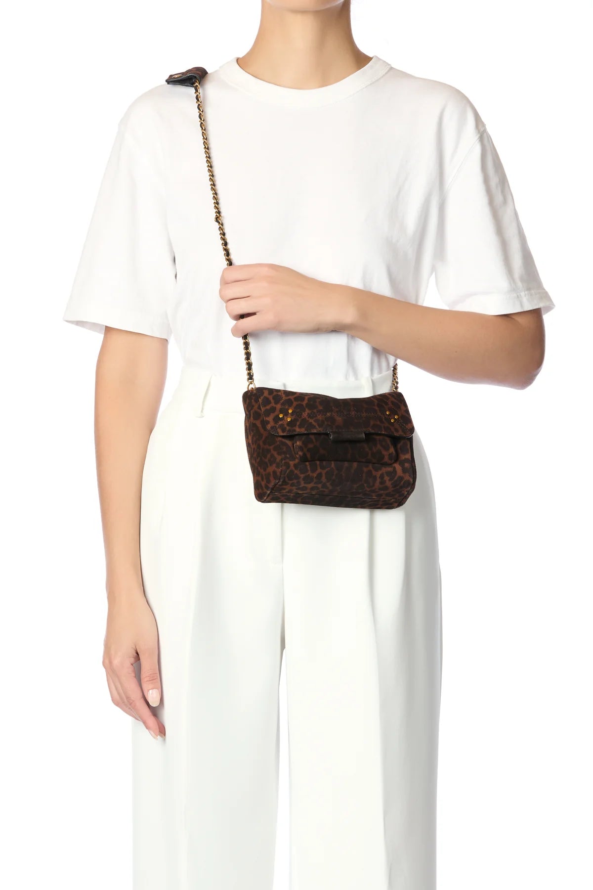 Sac Lulu S Veau Léopard Naturel