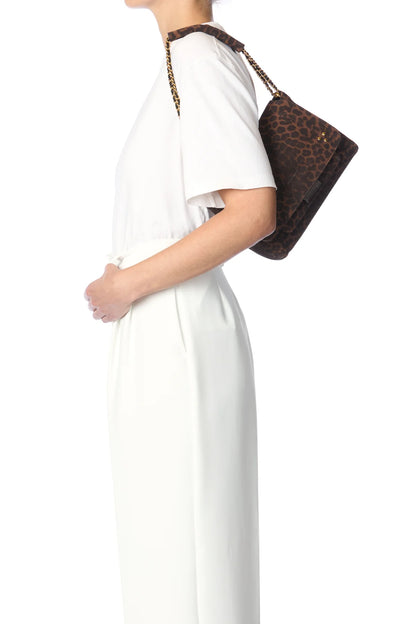 Sac Lulu M Veau Léopard Naturel