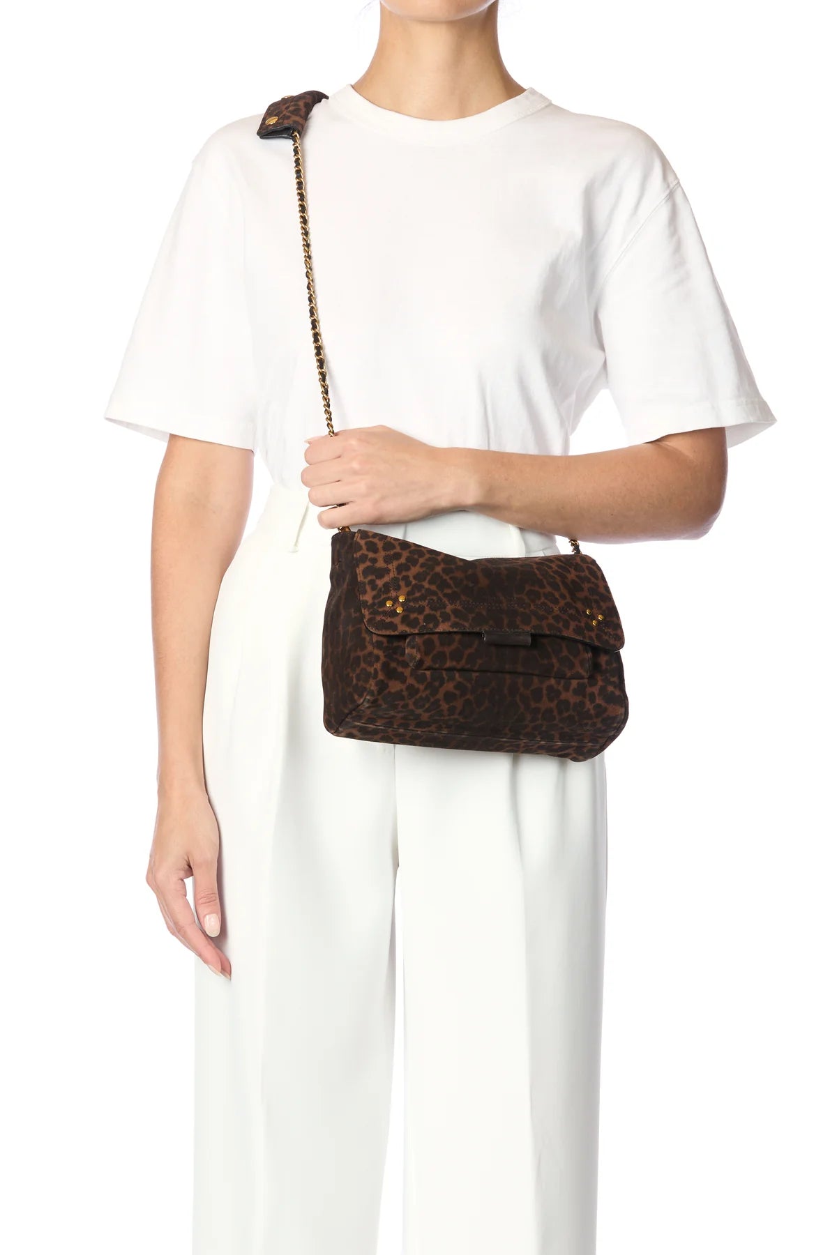 Sac Lulu M Veau Léopard Naturel