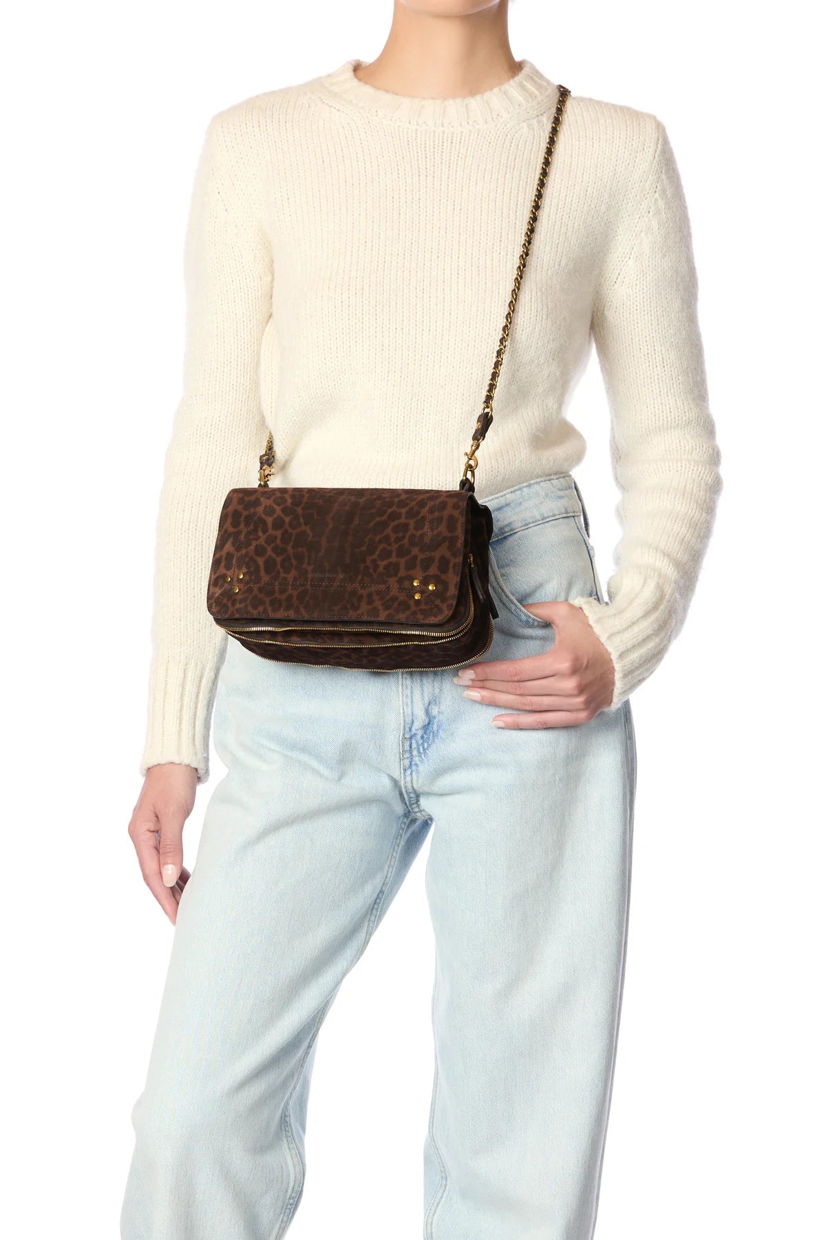 Sac Bobi Veau Léopard Naturel