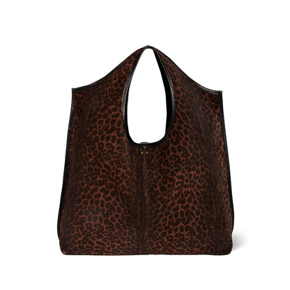 Sac Paco Croûte De Veau Léopard Naturel