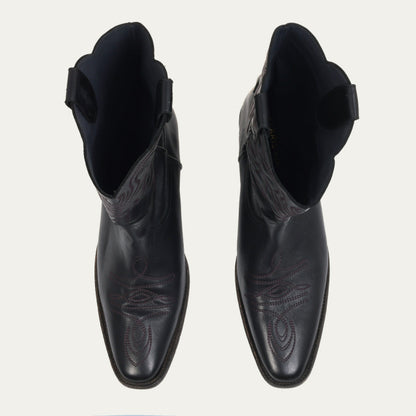 Bottes Lucienne Noir Brodees