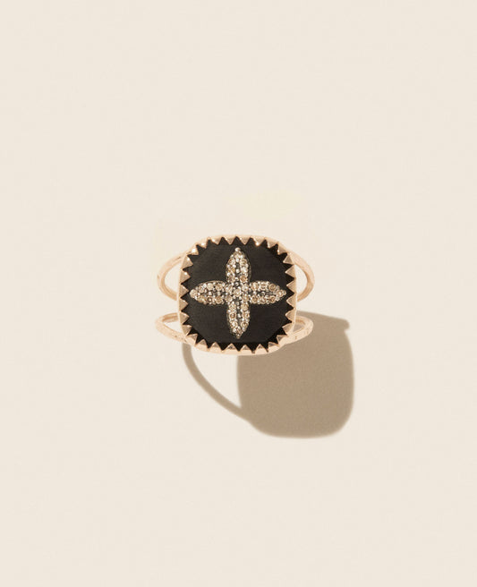 Bague Bowie N°2 Diamant Noir