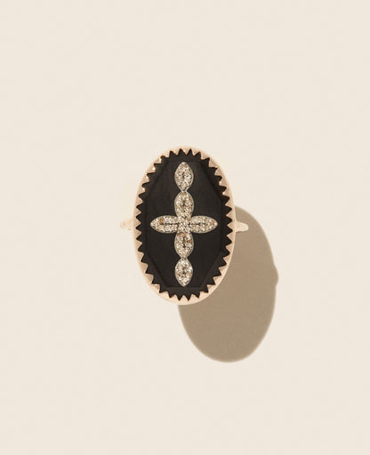Bague Bowie N°3 Diamant Noir
