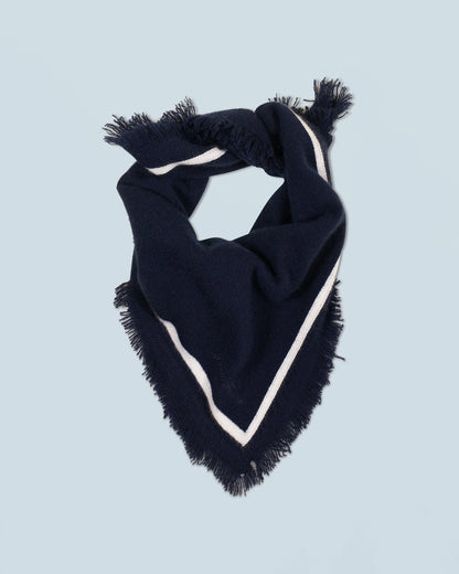 Foulard Bicolore Navy