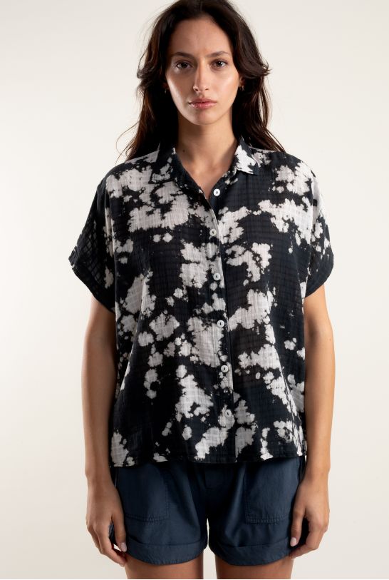 Chemise Will Tie & Dye Noir
