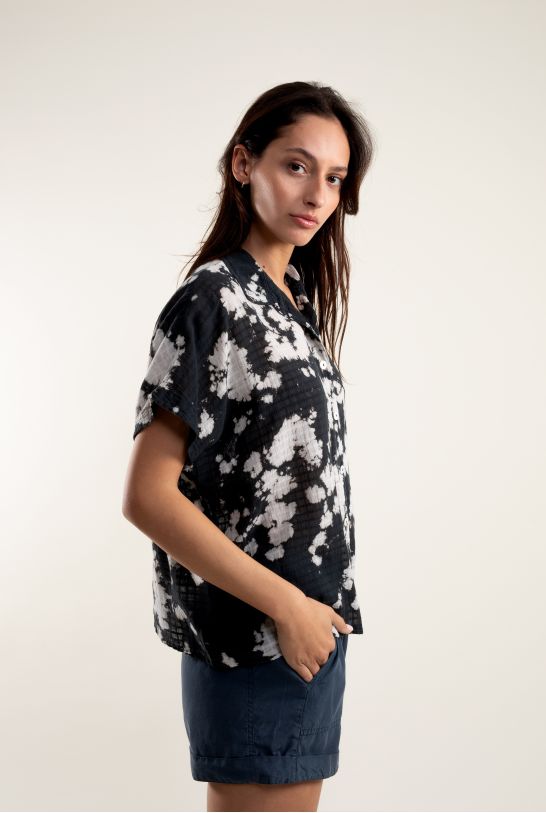 Chemise Will Tie & Dye Noir