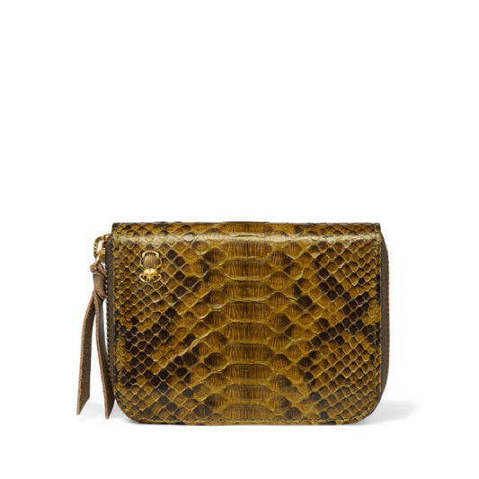 Portefeuille Mini Bob Python Dark Kaki