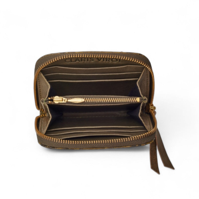 Portefeuille Mini Bob Python Dark Kaki