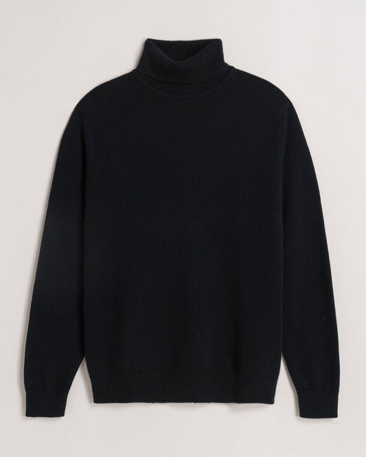 Pull Col Roule Noir