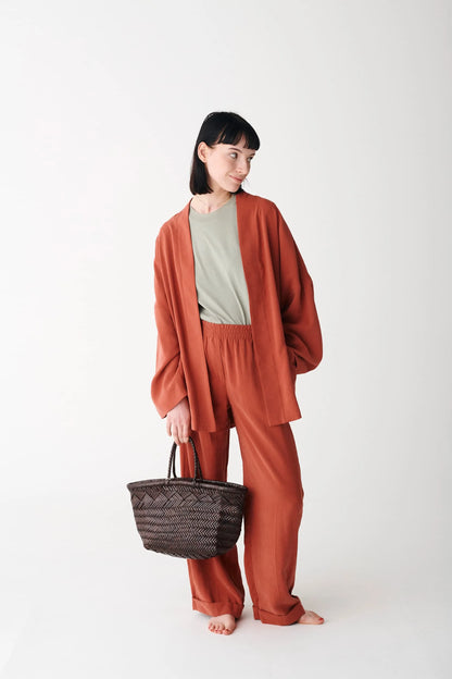 Sac Bamboo Triple Jump Small 6 Lines Dark Brown