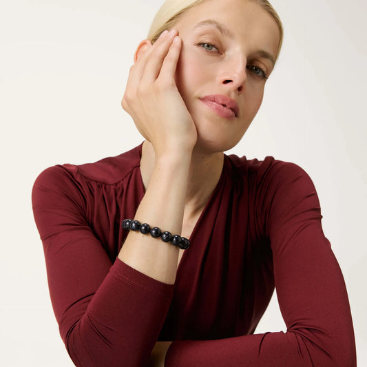 Bracelet Mini Beads Flex Black Universe Marble