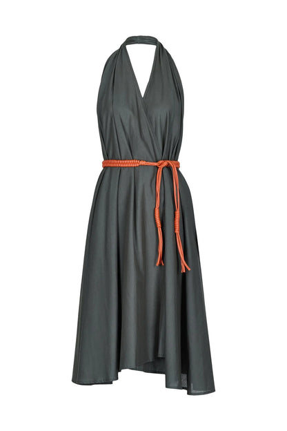 Robe Aline Mi Long Black