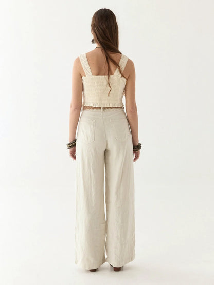 Pantalon Marisa Off White