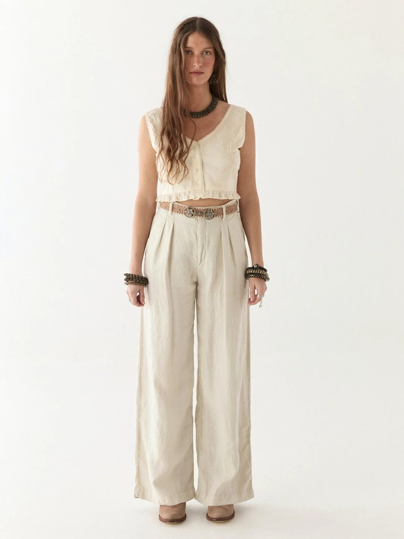 Pantalon Marisa Off White