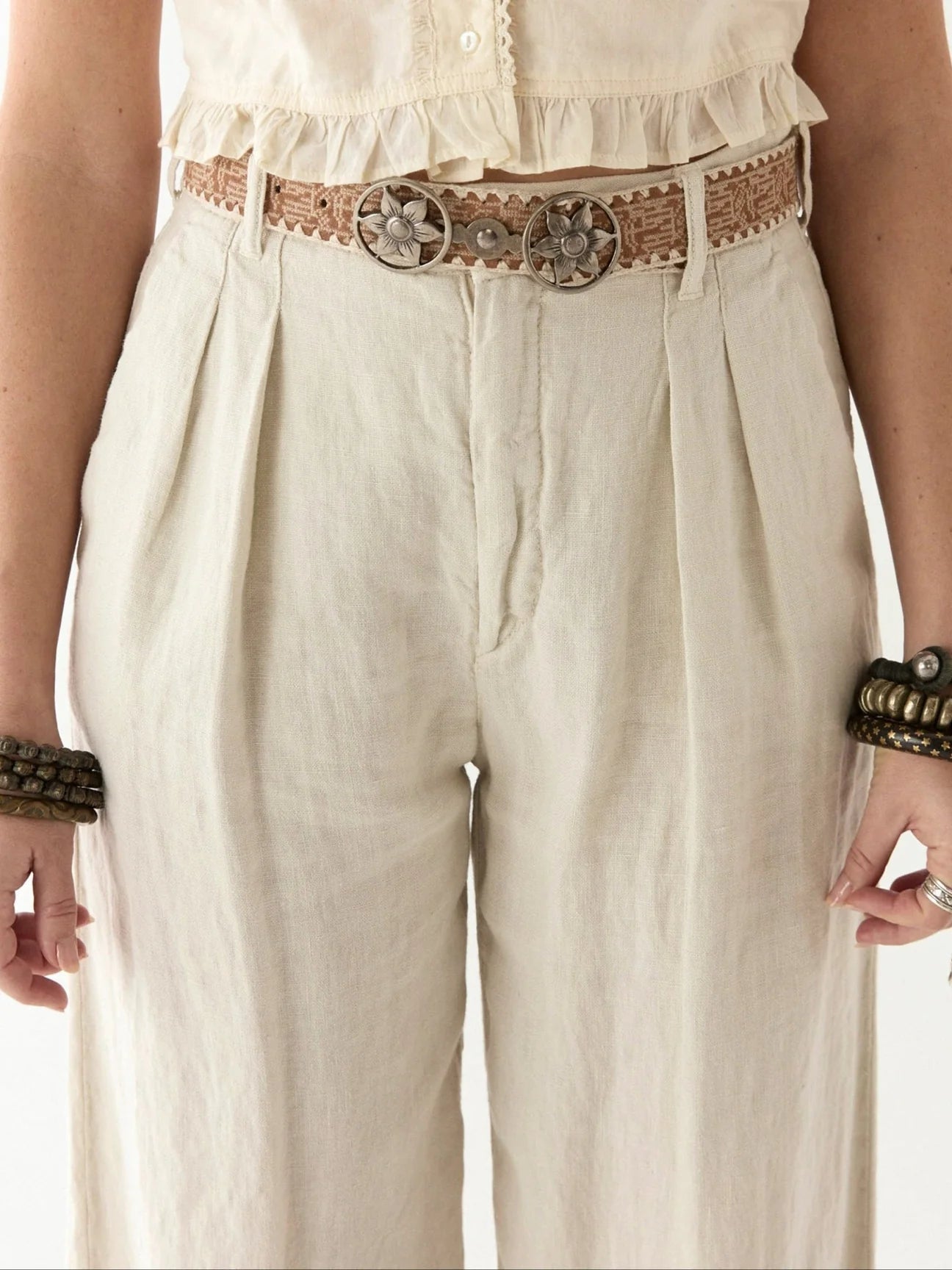 Pantalon Marisa Off White