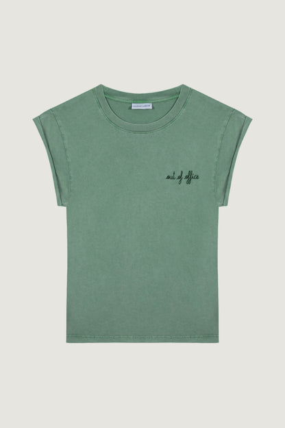 T-shirt Sedaine Out Of Office Dark Ivy Washed