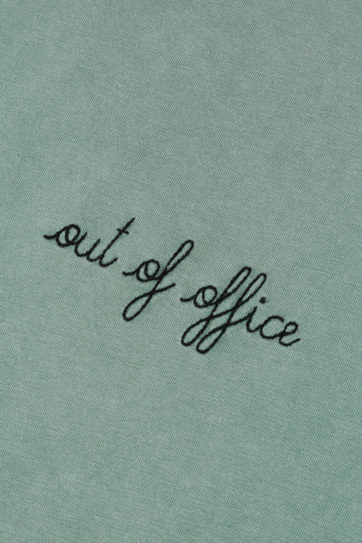 T-shirt Sedaine Out Of Office Dark Ivy Washed