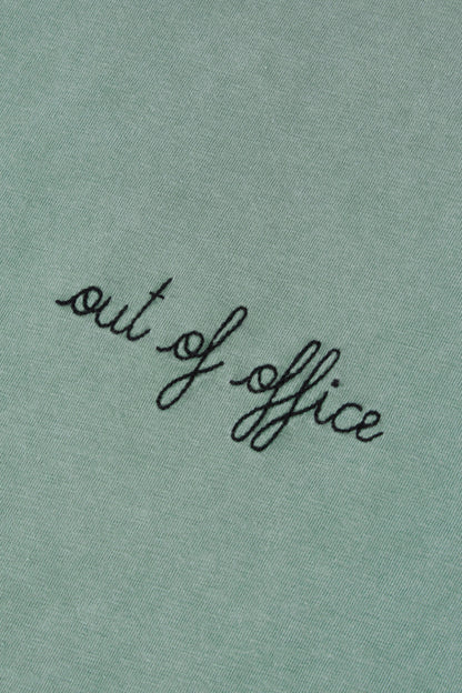 T-shirt Sedaine Out Of Office Dark Ivy Washed