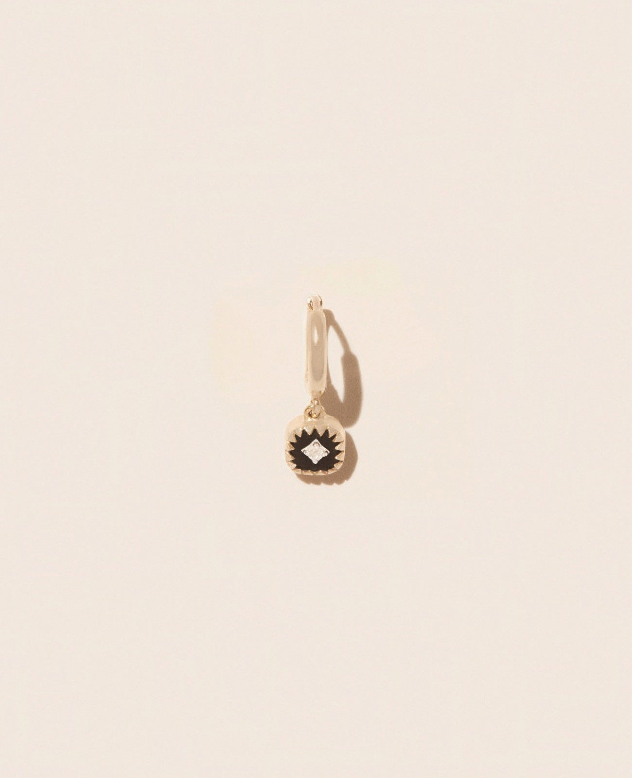 Boucle d'Oreille Pierrot Noir