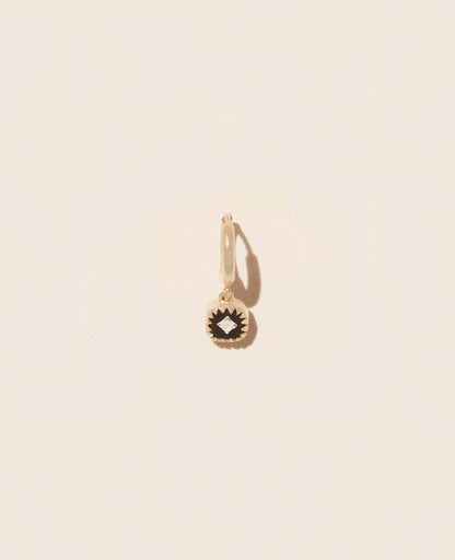 Boucle d'Oreille Pierrot Noir