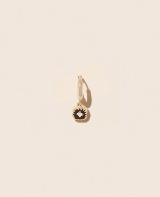 Boucle d'Oreille Pierrot Noir