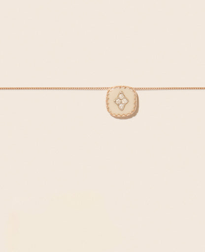 Collier Pierrot N°2 Blanc