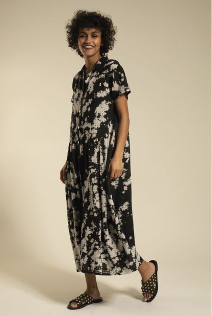 Robe Chris Tie & Dye Noir
