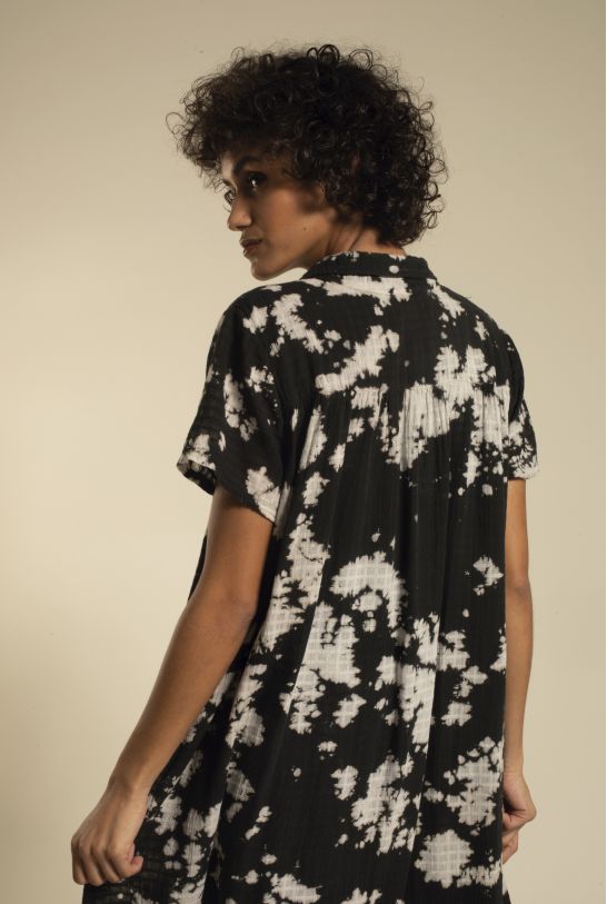Robe Chris Tie & Dye Noir