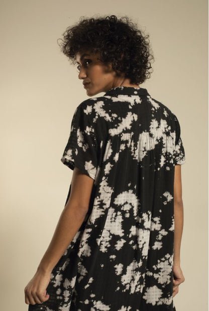Robe Chris Tie & Dye Noir