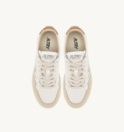 Baskets Medalist LS02 Suede White Brown Sugar