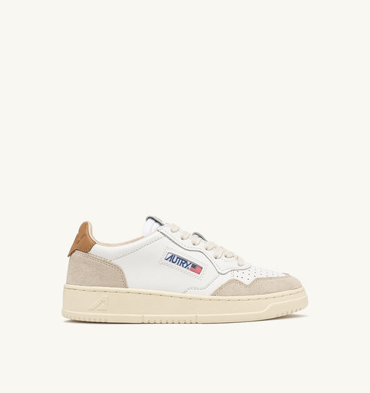 Baskets Medalist LS02 Suede White Brown Sugar
