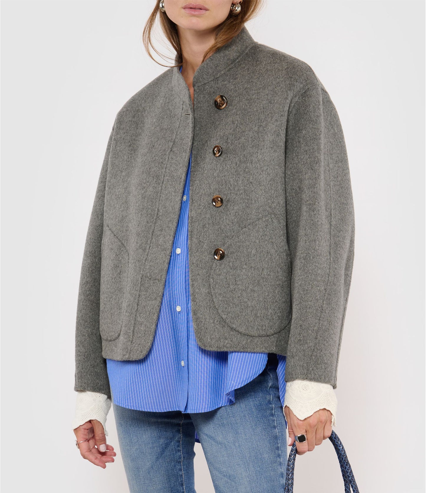 Veste Windsor Gris Clair Chine