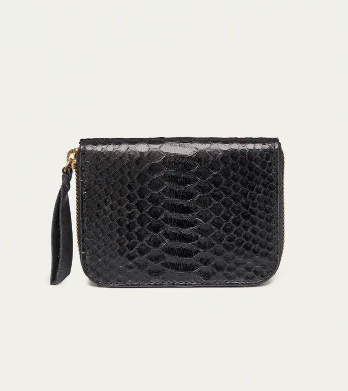 Portefeuille Mini Bob Python Noir