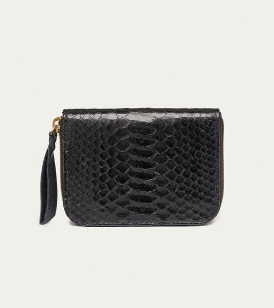 Portefeuille Mini Bob Python Noir