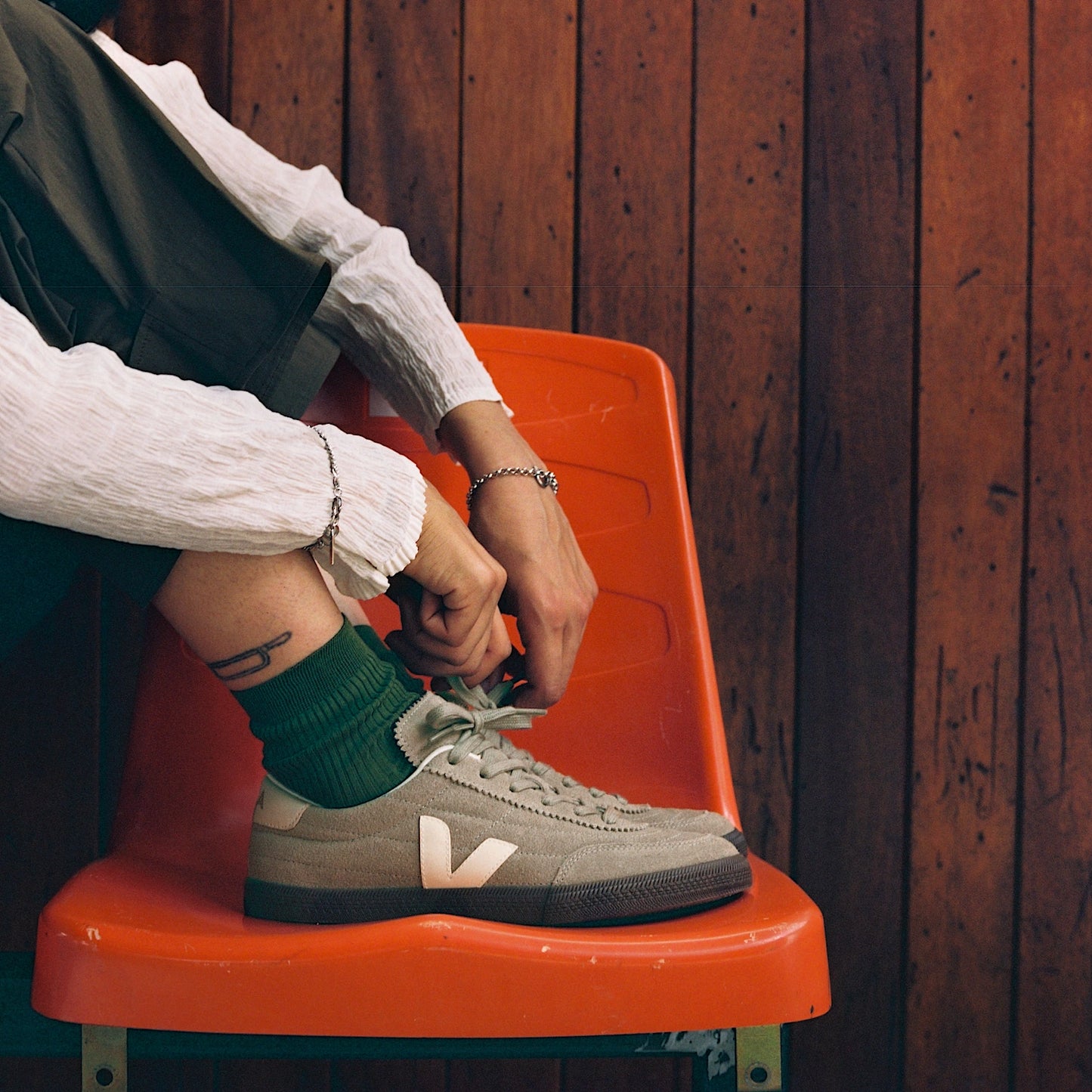 Basket Panenka Suede Taupe Pierre Bark