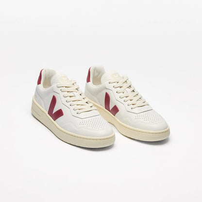 Basket V-90 Leather White Marsala