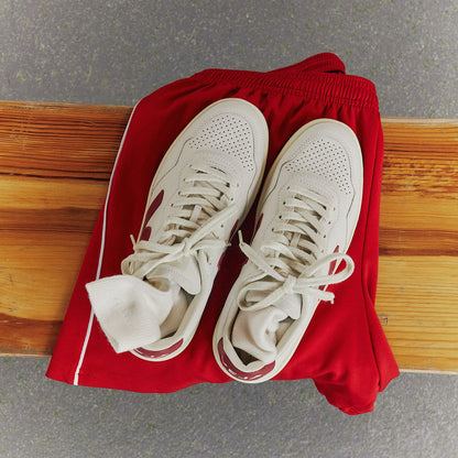 Basket V-90 Leather White Marsala