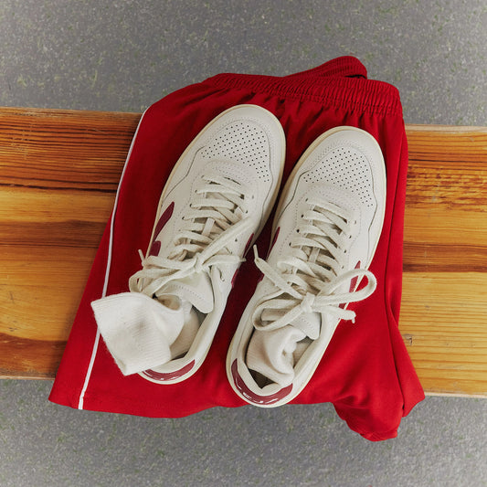 Basket V-90 Leather White Marsala