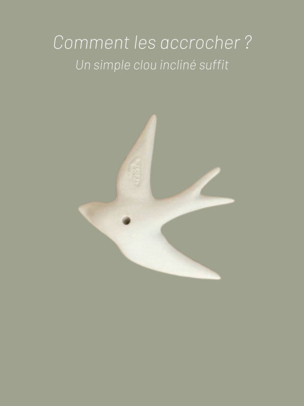 Hirondelle Volage Noir Emaillé