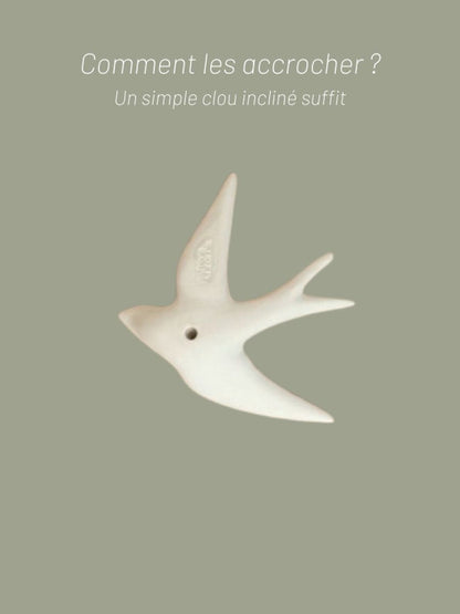 Hirondelle Volage Noir Emaillé